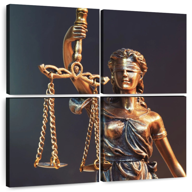 Statue Alcaraz Lady Justice, H 74 po x l 74 po