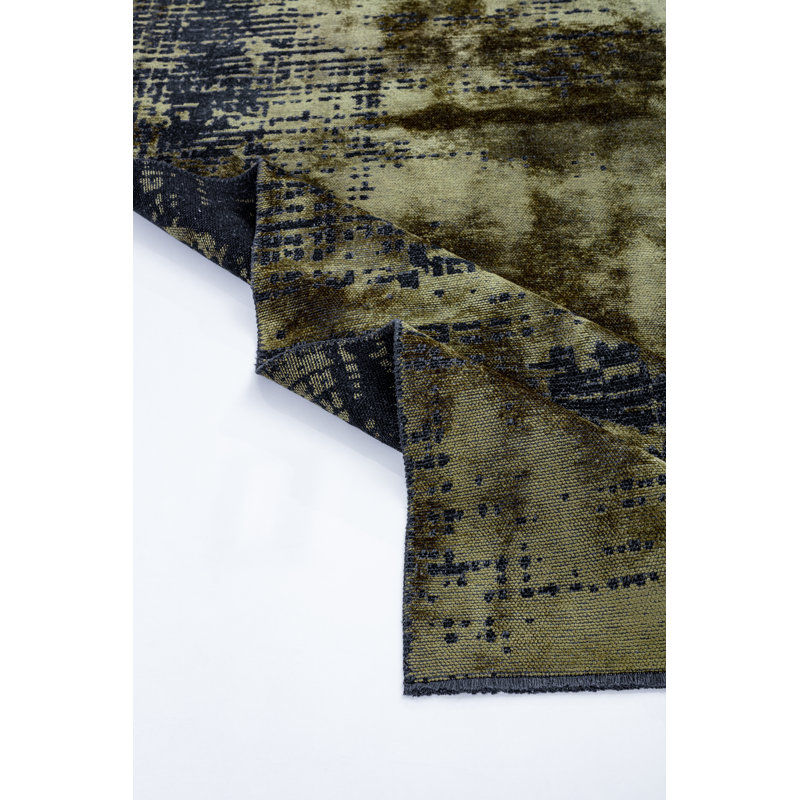 Brown/Black Luxury Area Rug, Rectangle 7'10" x 11'2"