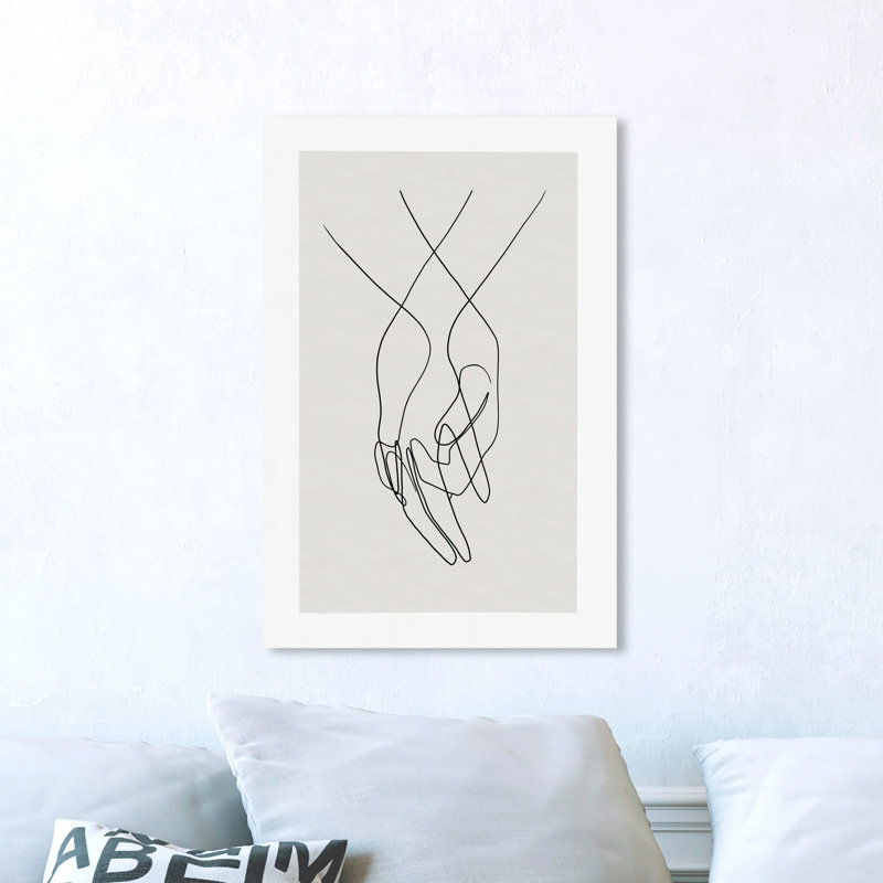 «Hands Shapes», impression sur toile, H 24 po x l 16 po, Toile tendue, Sans cadre
