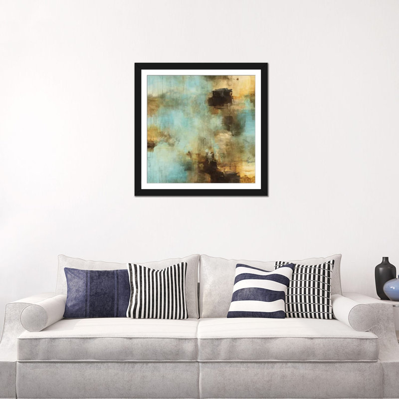 « stores i », impression sur toile, H 16 po x l 16 po x P 1 po, Papier d'art encadré noir, Blanc