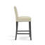 Tabourets de bar rembourrés à hauteur de comptoir pour îlot de cuisine avec sièges en tissu (beige, ensemble de 2)-2112501768