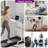 Standing Desk for Walking Pad, Wireless Moveable Height-Adjustable Desk with Drawer, Mobile Stand Up Table, Wheels Lockable, No Power Needed, for Home Office, Computer Workstation