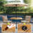 Patio 35 In. Round Wicker Dining Table