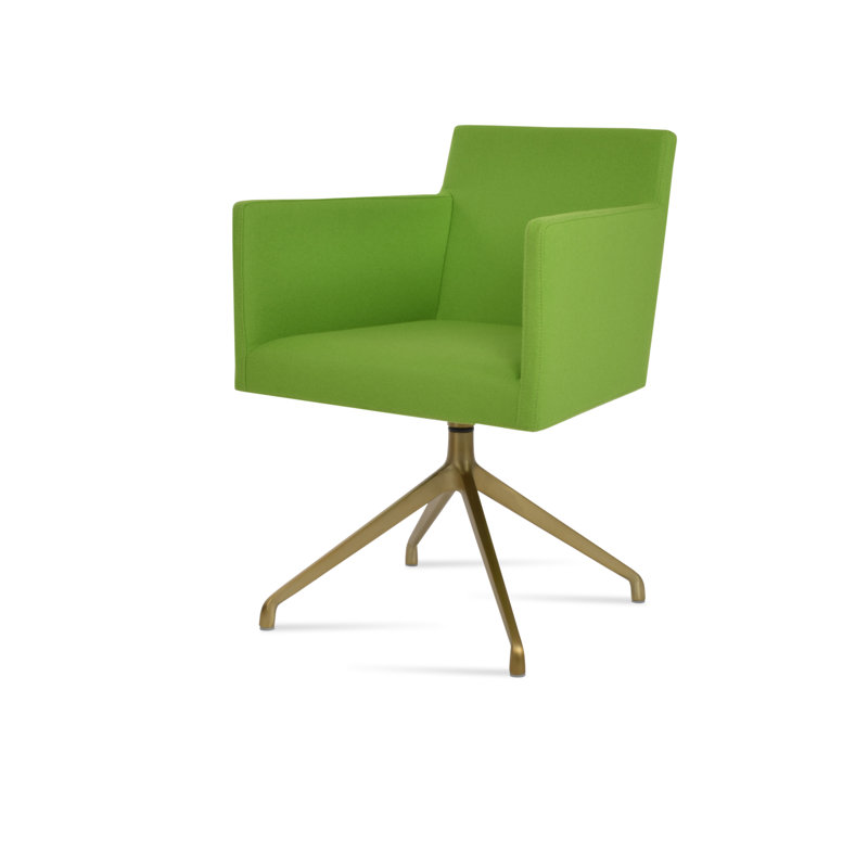 Fauteuil Harbut, Laiton, Pistache