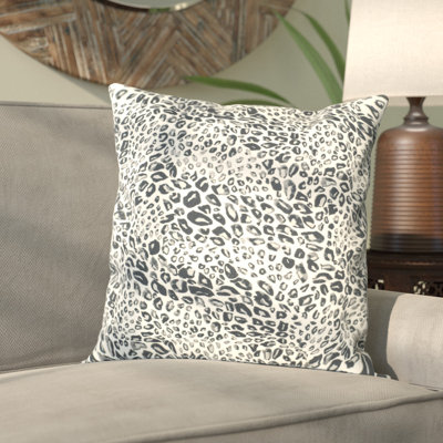 Hollie Animal Print Feather Reversible Throw Pillow
