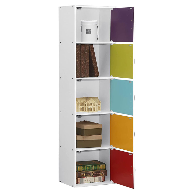 Rainbow Kids' 5-Door Toy Storage Bookcase