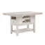 Table à hauteur de comptoir avec 2 tiroirs Modern Farmhouse