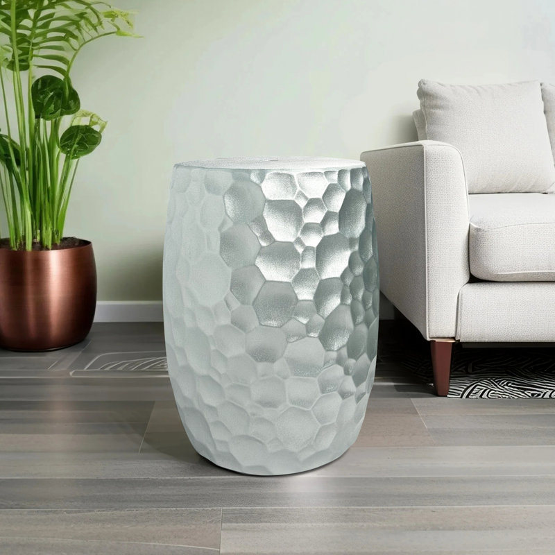 Tabouret en céramique de style nordique, Argent argent