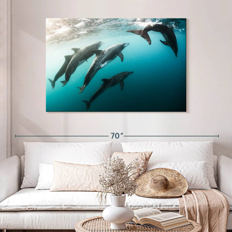 Brampt Dolphin Playmates, 32" H x 48" W