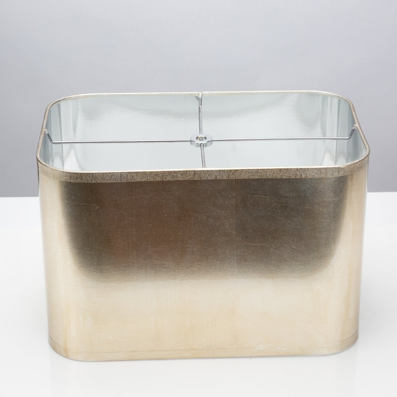 Lamp Shade, Silver, 10" H x 14" W x 14" D