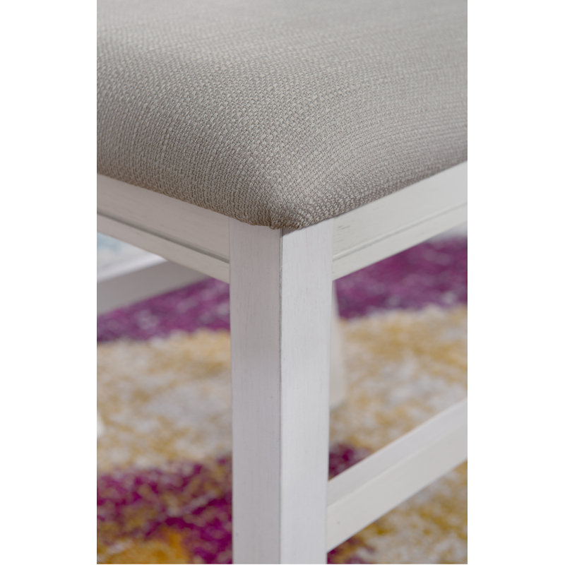 Ensemble de 2 chaises d'appoint Helbert, Blanc fumée