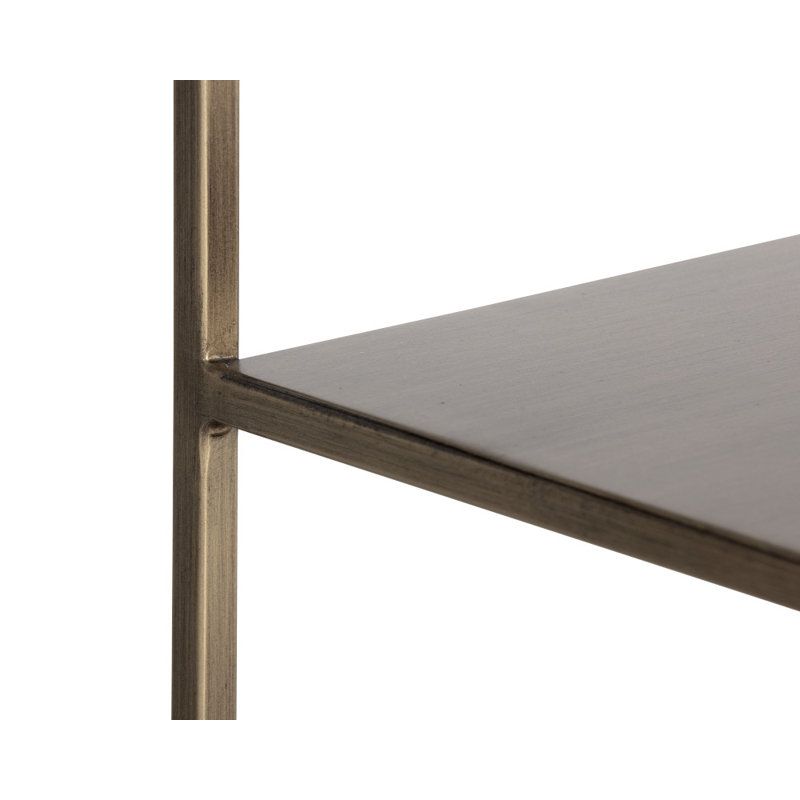 Eiffel Bookcase, Gold, (2 Shelves) 31" H x 60" W x 12" D