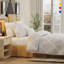 Ensemble de housse de couette 100% coton couleur percale 3 pièces Color Sense-110376884-110376888