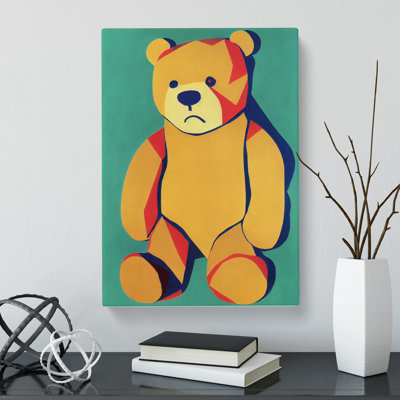 CAN-V0523-2669X Vintage Teddy Bear - Wrapped Canvas Print