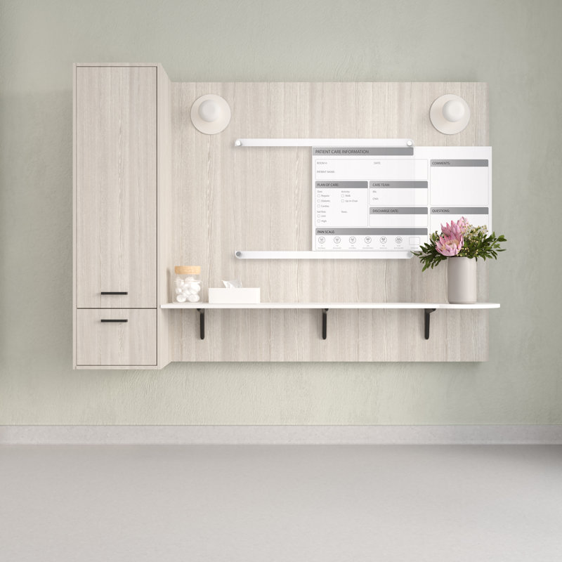 Tableau patient modulaire à glissière Ghent, 18 po x 24 po, Chambre du patient horizontale