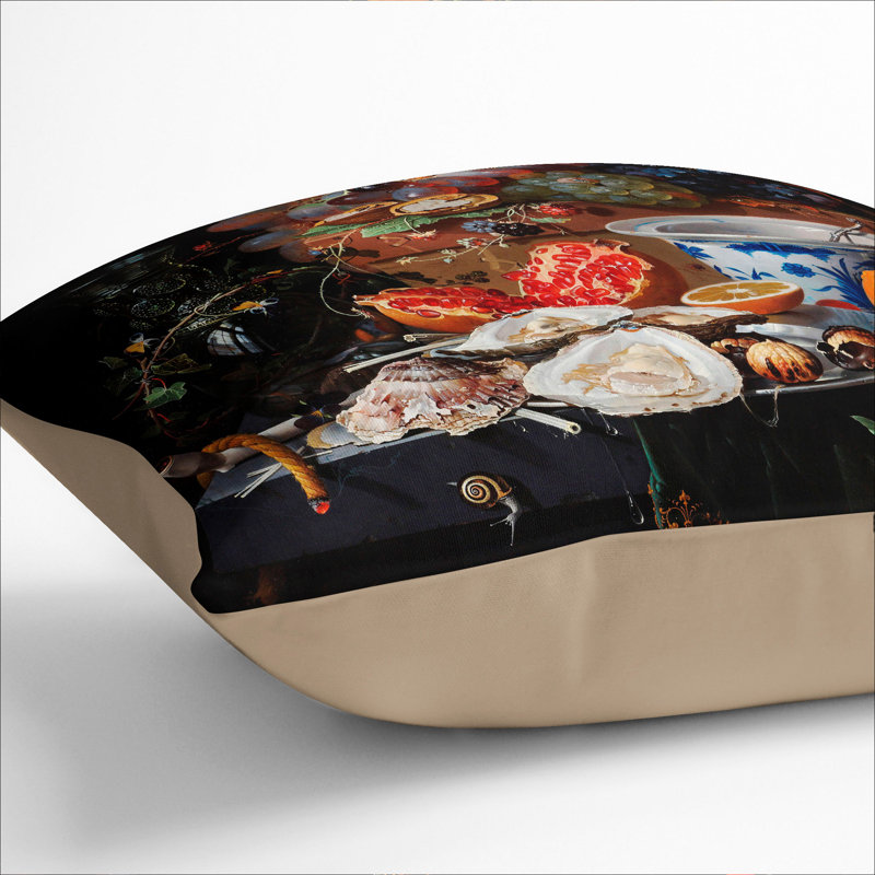 Square Cushion, 40cm H x 40cm W x 15cm D, Stone