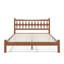 Lit plateforme en bambou massif Diamondweave avec tête de lit en forme de losange et lattes de soutien-130016725