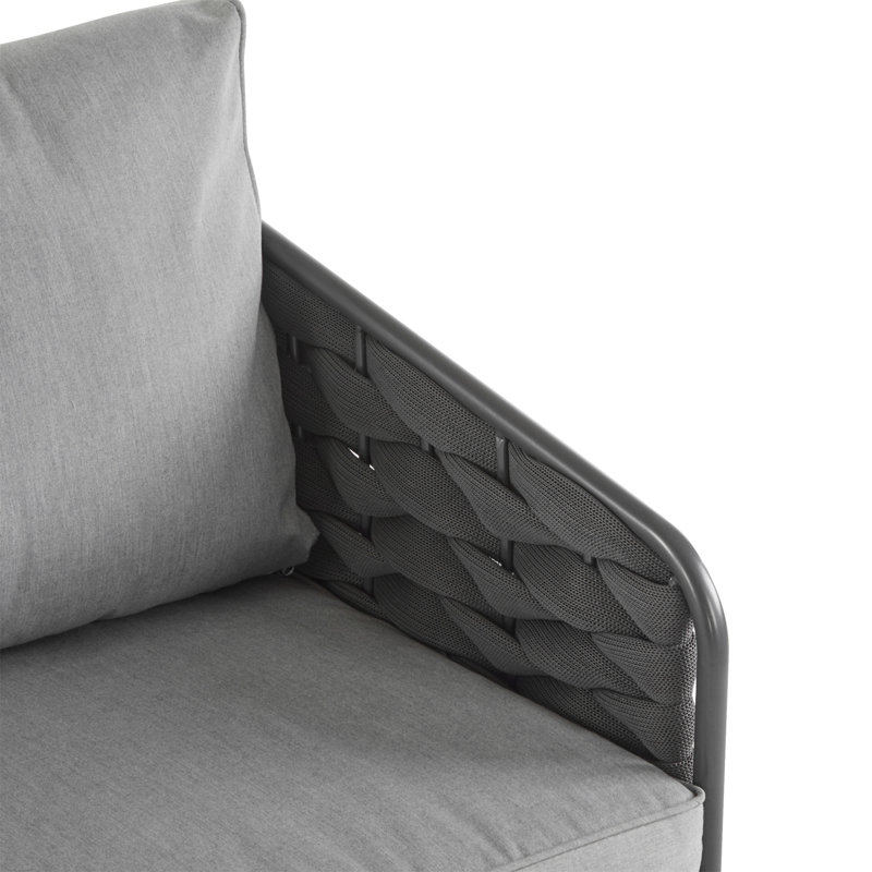 Ensemble de mobilier d'extérieur en métal 4 pièces 4 pièces