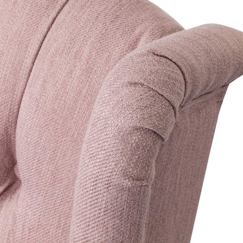 Fauteuil inclinable manuel polyvalent avec design intemporel et fonction pivotante, Rose clair