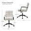 Chaise de bureau en cuir Anagrace avec support lombaire-469467475