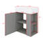 Meuble-lavabo flottant 21,6 po avec lavabo, rangement ouvert à droite