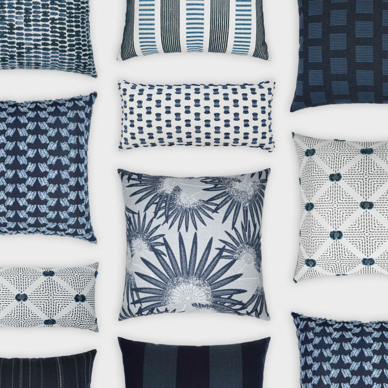 Kelly Indoor/Outdoor Pillow Cover & Insert, Rectangle 12"H x 24"W