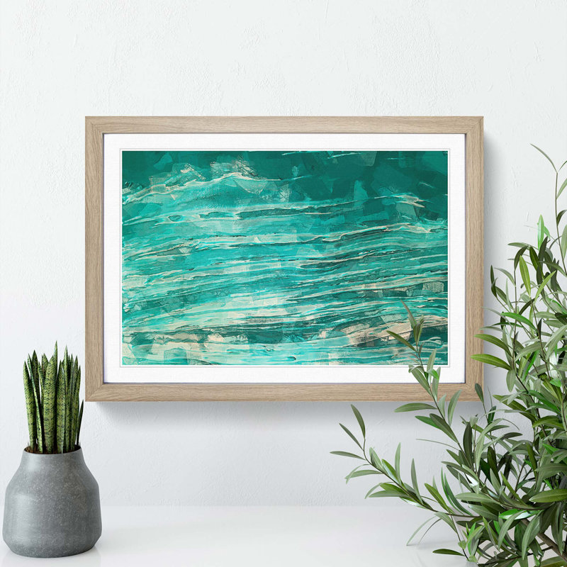 Your Joy in Abstract - Picture Frame Painting Print, 36cm H x 48cm W x 2cm D, Oak Framed