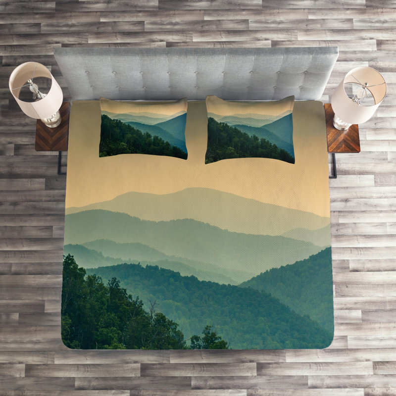 Rustic Coverlet, King Bedspread + 2 Shams