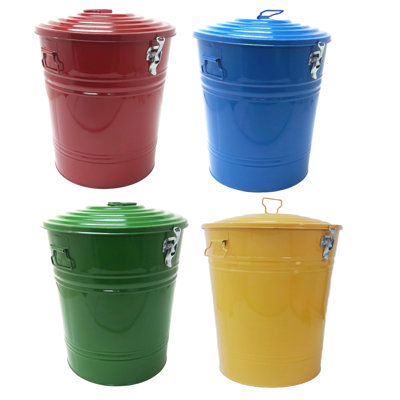 Metal Outdoor Trash/Recycling Bins