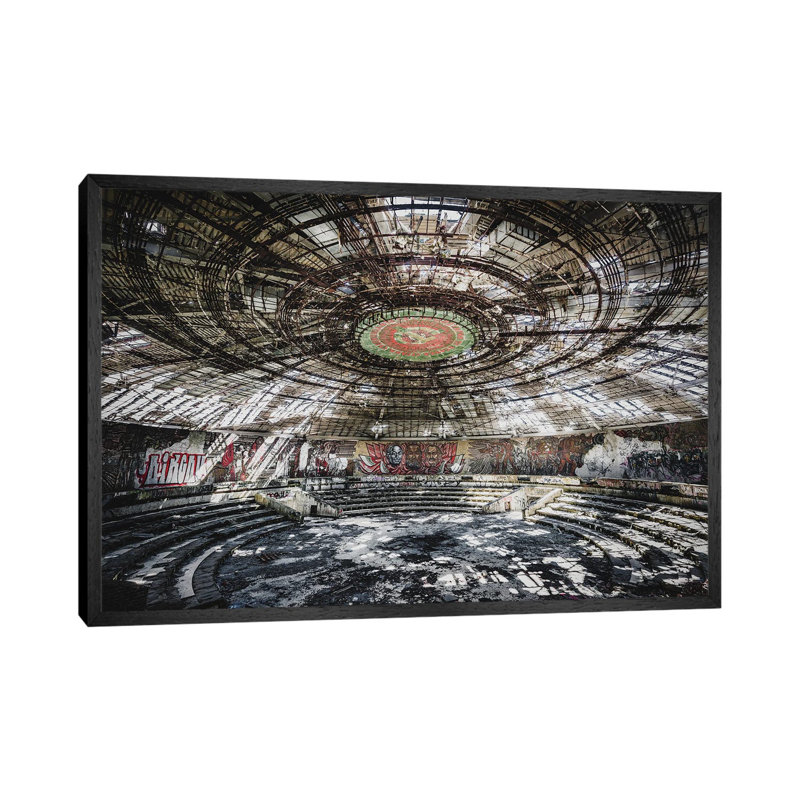 Buzludzha by Simon Yeung - Wrapped Canvas Print, 101.6 cm H x 66.04 cm W, Black Framed