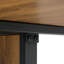 Table de salle à manger moderne et minimaliste moderne Le bureau d'ordinateur. Les tables de salle à manger sont utilisées dans la salle à manger, dans le salon 67 * 36 * 30, autocollant de panneau de densité, pulvérisation de tuyaux en fer,