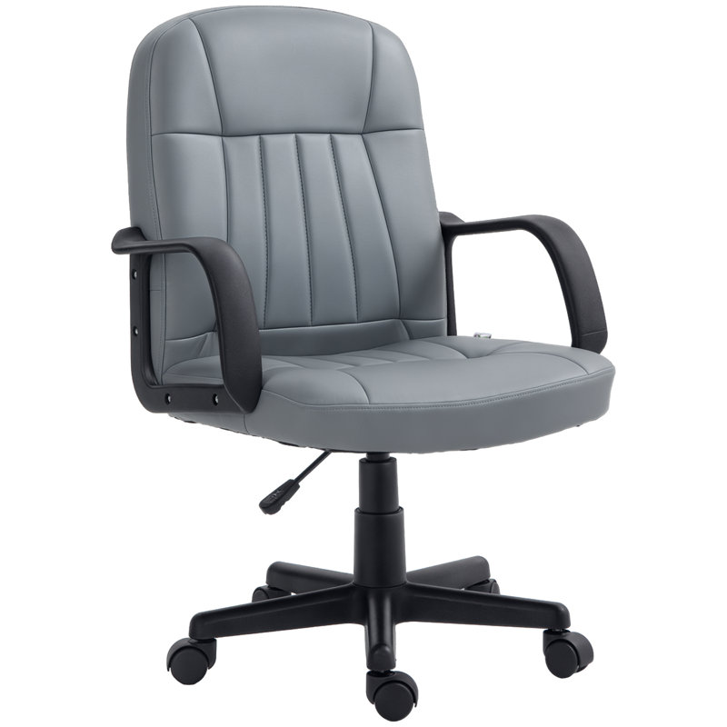 Desk Chair PU Leather, Grey