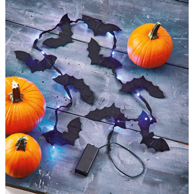 Halloween Felt Bat LED String Lights