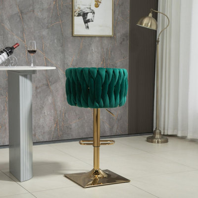 Munraj Swivel Upholstered Counter Stool
