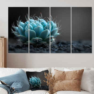 «Green», gris, monochrome, fleur de désert, cactus