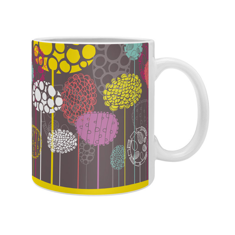Grande tasse à café ovale abstract
