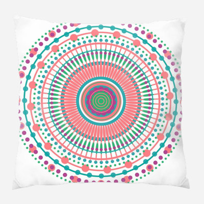 Geometric Microsuede Reversible Throw Pillow