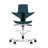 HAG Capisco Puls Adjustable Sit to Stand Chair Partial Cushion with Footring-126458776-126458777