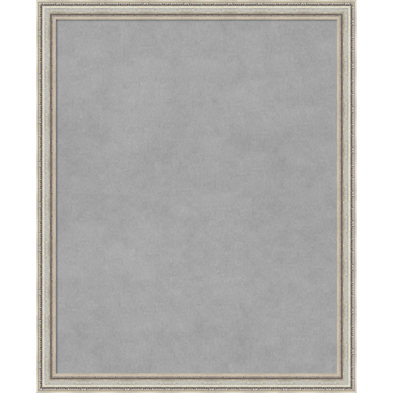 Tableau magnétique Cordelia à cadre argenté antique, L 18 po x H 22 po, Cordelia argent