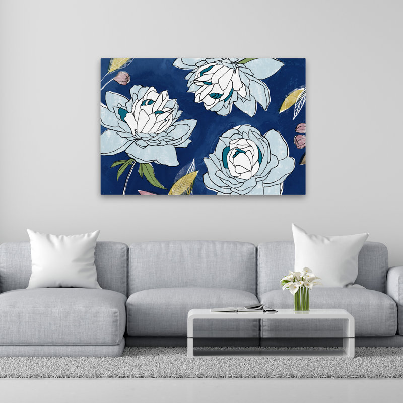 Plantes, fleurs, courtoisie II, art mural, H 40 po x l 60 po