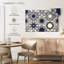 Motif de carreaux ornés bleu Kerner-107690117