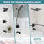 Remplacement de l'ensemble de garniture de robinet de douche, bras de douche, poignée de douche et bec de baignoire Delta 13/14 Series-116730816