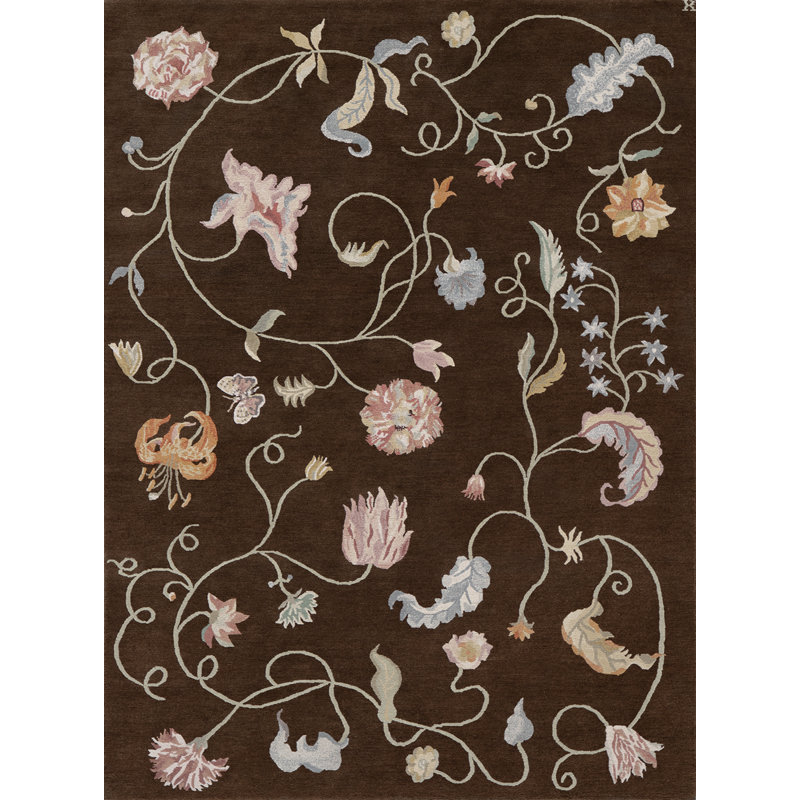 Floral Area Rug, Rectangle 3' x 6'