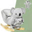 Cheval à bascule en forme de koala, cheval à bascule pour enfants