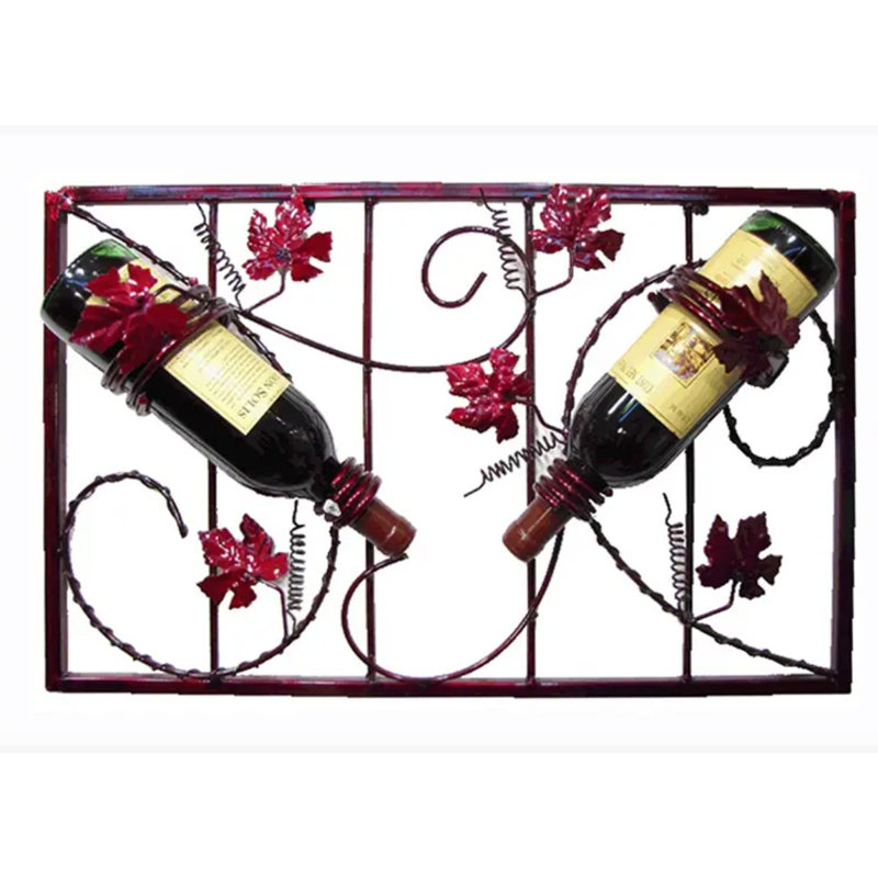 Grapevine 2-Bottle Wine Rack, Merlot