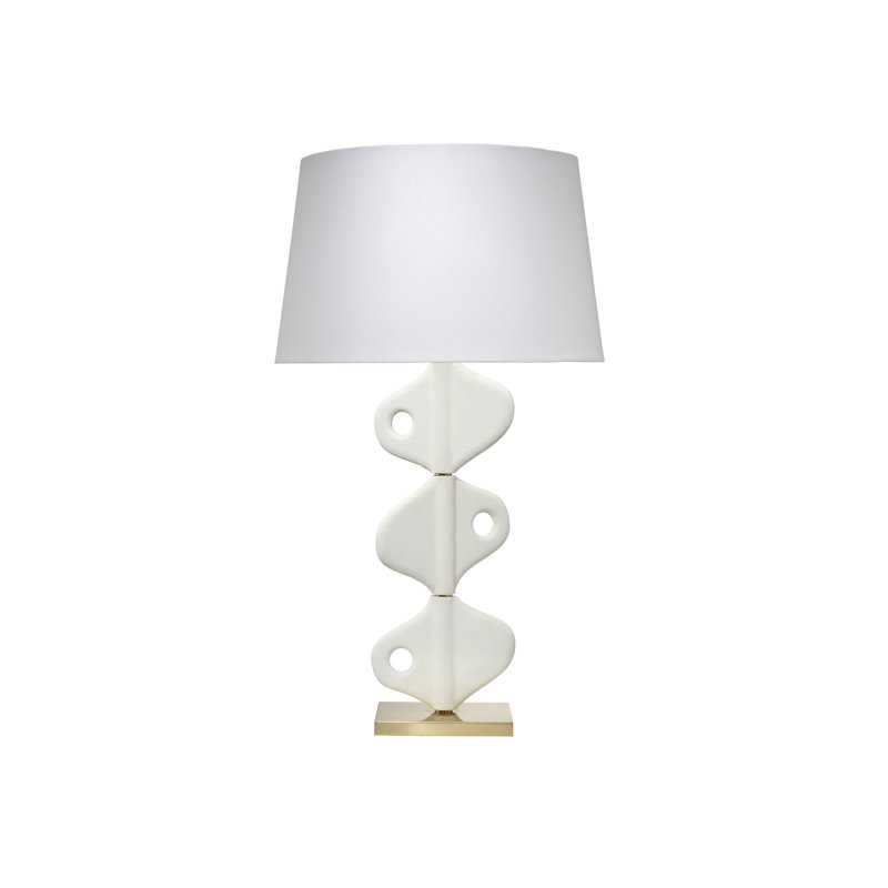 Vertebrae Plaster Table Lamp, White