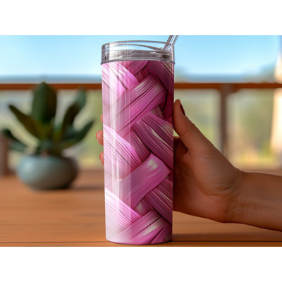 Choose Handmade Tumblers 591 mL Vacuum Insulated Stainless Steel (18/8) Travel Tumbler with Straw