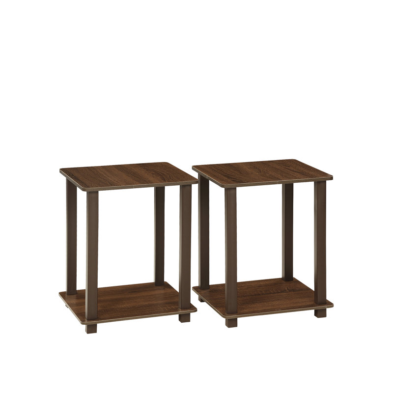 Almaraz Side Table, Columbia Walnut/Black