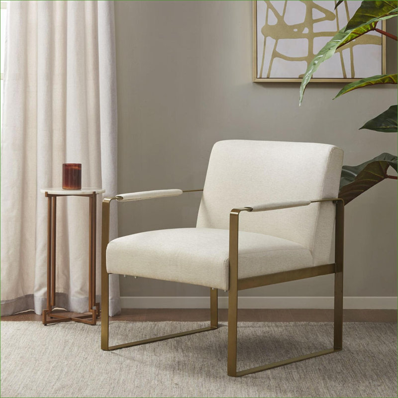 Fauteuil d'appoint, Polyester crème