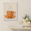 Warm Neutral Coffee Cup Framed Wall Art Prints - Cozy Kitchen Decor for Dining Room-125212166-125212168